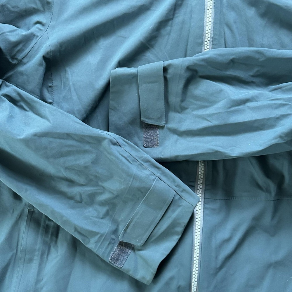 Duluth Trading Co Coat Mens 3XL Green Hooded Rain Jacket Full Zip Lightweight - Picture 6 of 9
